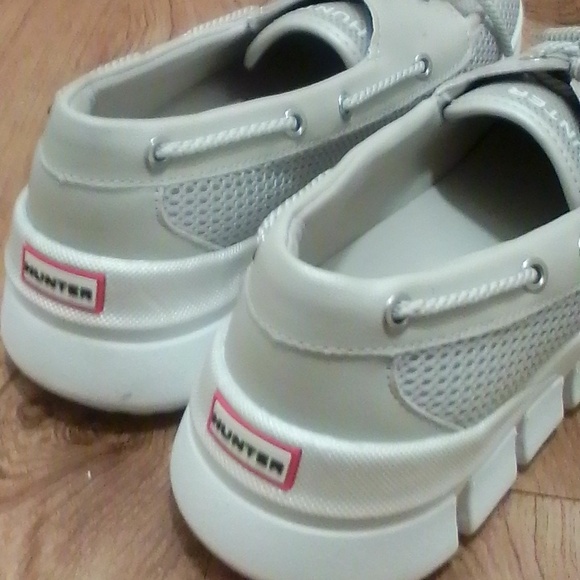 Hunter Sasa Women’s Boat Shoes Cream Beige Casual Slip-On Loafers Comfort Size 9 - Picture 13 of 16